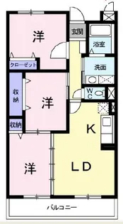 バウムガルトナー【2階】の間取り