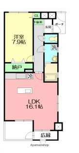 ラトゥール レジュモー【4階】の間取り