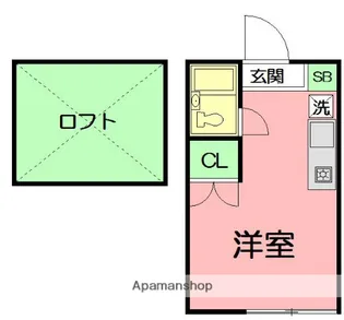 クレア湘南【1階】の間取り