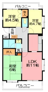 辻堂ガーデンタウン【1階】の間取り