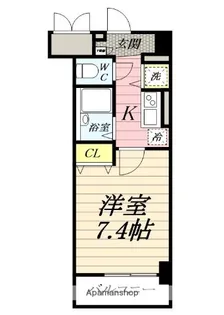 SURFLINE CHIGASAKI【4階】の間取り