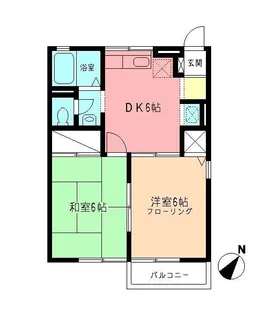 レモンハイム【201号室】の間取り