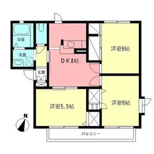 イーエムプットB【2階】の間取り