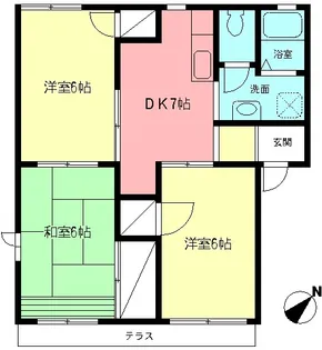 ルミエール・オオキⅠ【1階】の間取り