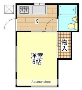 西山アパートA棟【1階】の間取り
