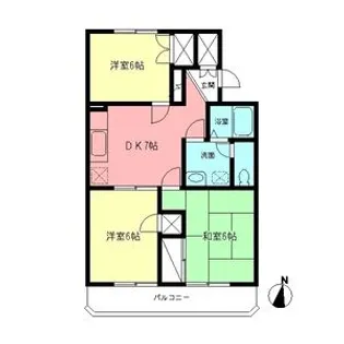 シャトレー水村【402号室】の間取り