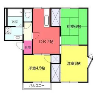 テラスワン【2階】の間取り