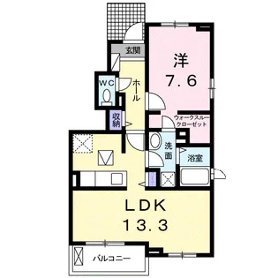 リアン・ノア【1階】の間取り