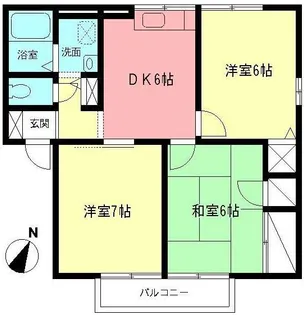 メゾン麗山B【202号室】の間取り