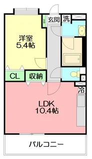 クロノス湘南台【1階】の間取り