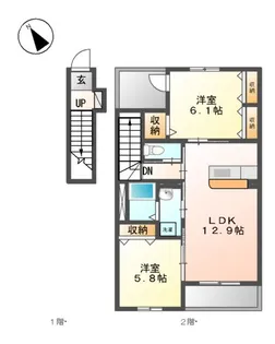 ル・リアン【2階】の間取り
