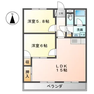 グリーンヒルズ香川【2階】の間取り