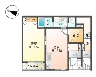 M’S COMFORTO(エムズコンフォルト)【00101号室】の間取り