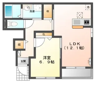 グランエストⅡ【1階】の間取り