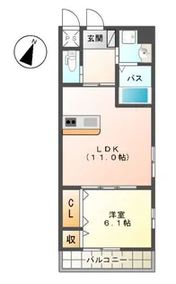 アオイリオーサ【2階】の間取り