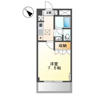 シャン・デ・フルール【1階】の間取り