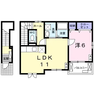 ル シャルマン K【2階】の間取り