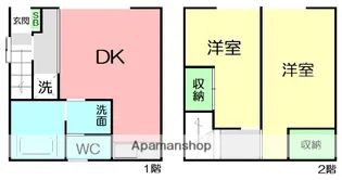ハイツ市川【1階】の間取り