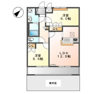 サンライズ【1階】の間取り