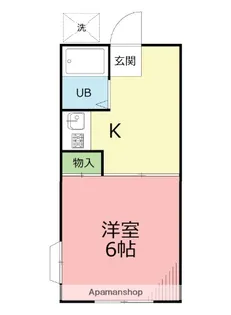 富士見台ハイツ【2階】の間取り