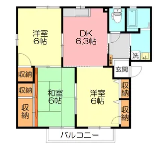 リバーサイドピアⅡ【2階】の間取り