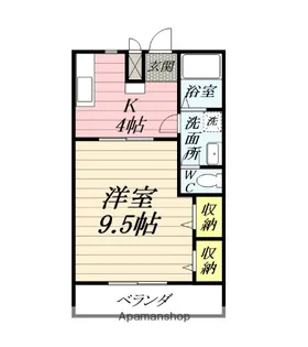 ピュアコート・すみれ【2階】の間取り