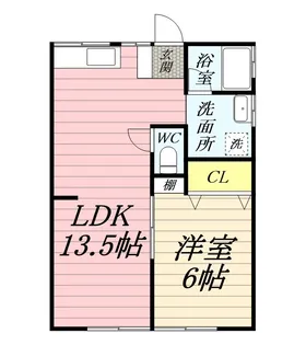 グリシーヌハイツ【1階】の間取り