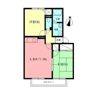 サンシャインA【1階】の間取り