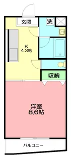 メイユール【101号室】の間取り