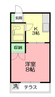 コーポ山口【1階】の間取り