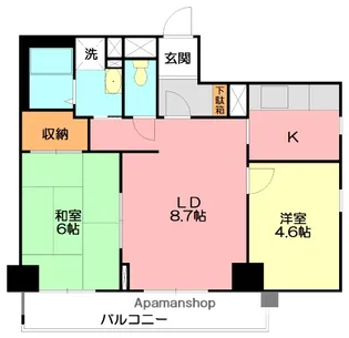 産興鶴巻ビル【7階】の間取り