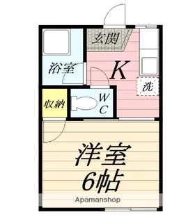 ハイツ日の出【1階】の間取り