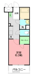カレッジヒルズ【B203号室】の間取り