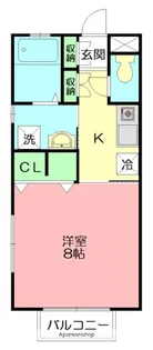 グリム鵠沼【2階】の間取り