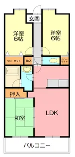 ダイアパレス秦野【2階】の間取り