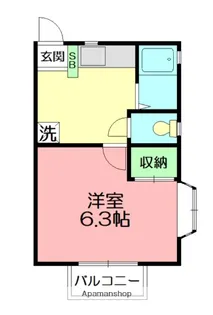 コーポシミズ【2階】の間取り