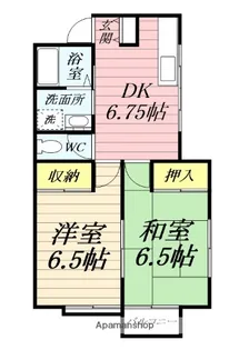 パレス片倉【2階】の間取り