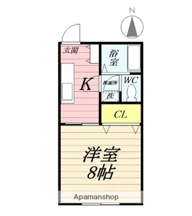 ファミールKⅡ【2階】の間取り