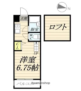 菖蒲アパート【203号室】の間取り
