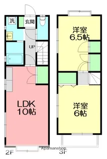 神奈川県小田原市前川【テラスハウス】の間取り