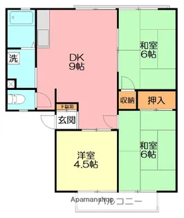 マリンハイツ【2階】の間取り