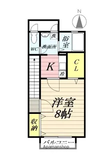 シャトーベル渋谷【2階】の間取り