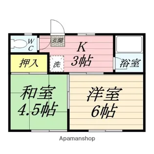 寿ハイツ【1階】の間取り