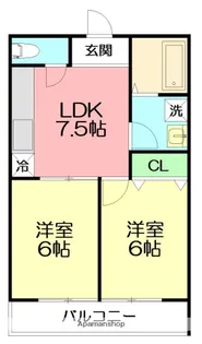 LAULE’A湘南【1階】の間取り