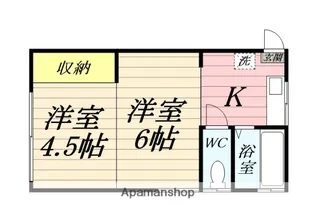 ベア・コーポ【1階】の間取り