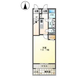 ロイヤルコート 湘南【00101号室】の間取り