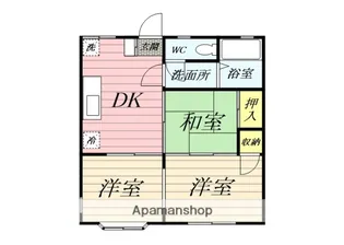 美和コーポ第1【1階】の間取り