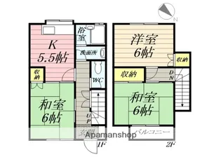日比野ハイツC【3号室】の間取り