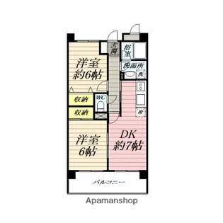 サンステージ茅ヶ崎【4階】の間取り