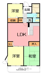 ビューハイム湘南【5階】の間取り